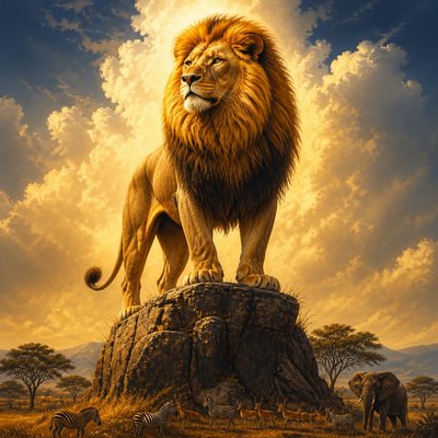 animal standing in natural pose — Hierarchy Art Style