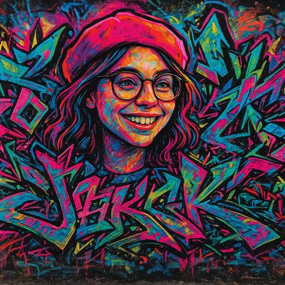Graffiti Art Style Style Transfer Example