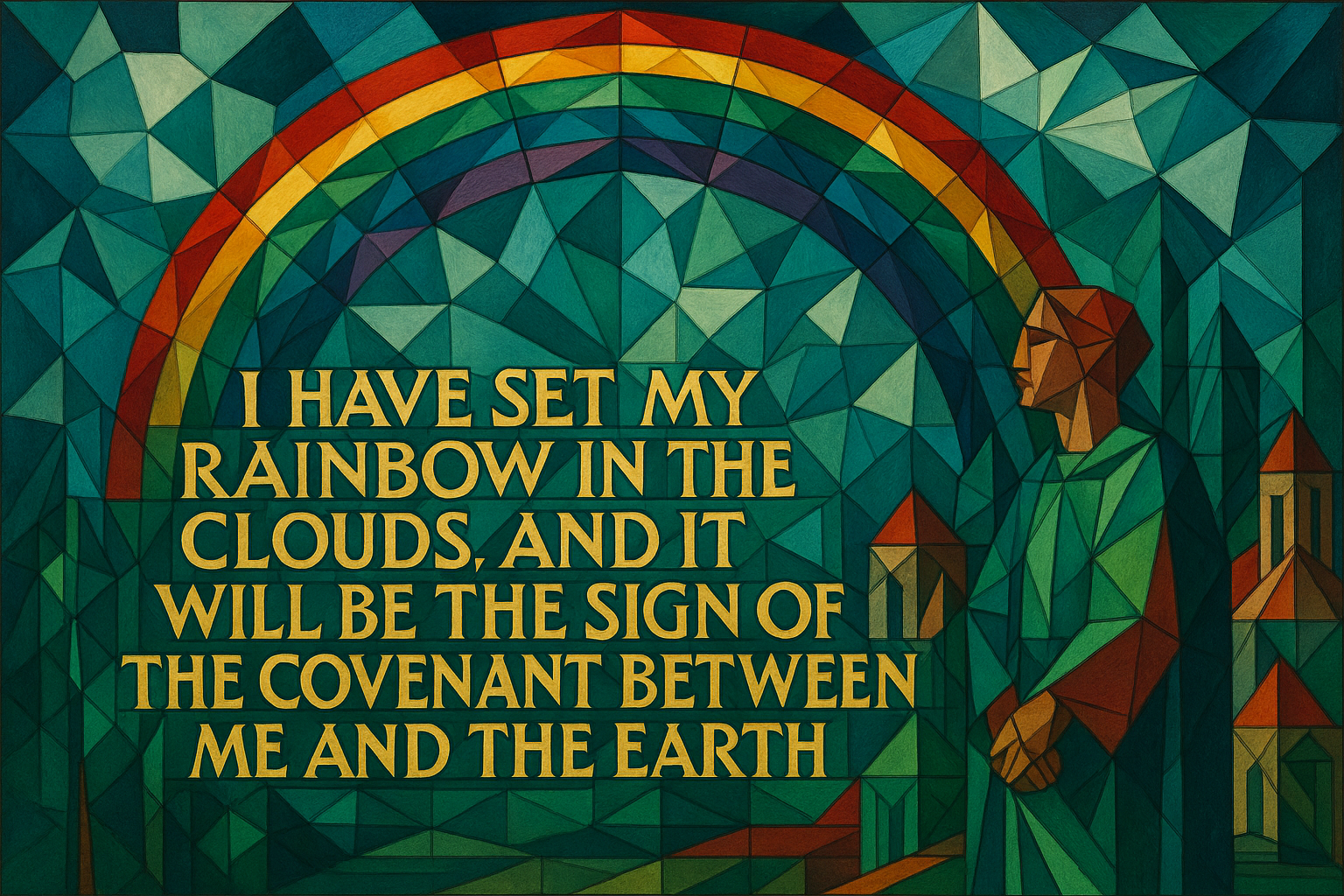 I have set my rainbow in the clouds, and it will be the sign of the covenant between me and the earth.