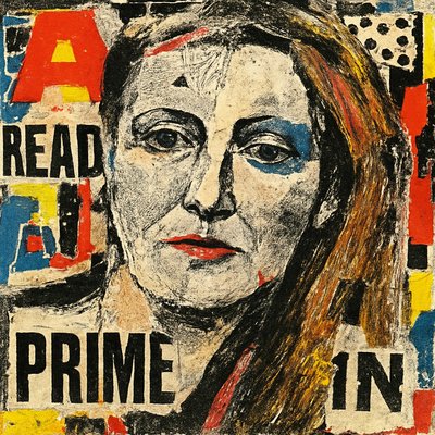 a painting of a woman's face on a piece of paper