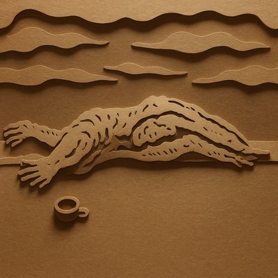 a picture of a paper cut of a lizard