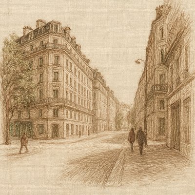 Hand Embroidery Illustration / Textile Art Style Transfer Example