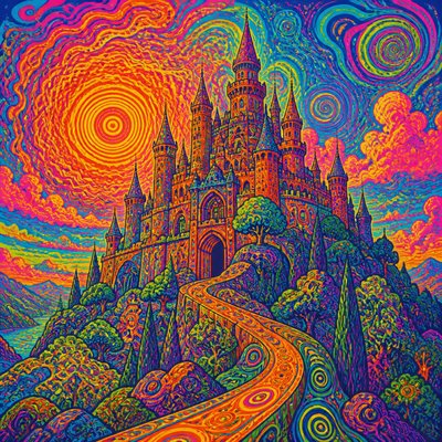 majestic castle on a hilltop