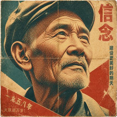 close-up portrait of an elderly person with expressive weathered features
