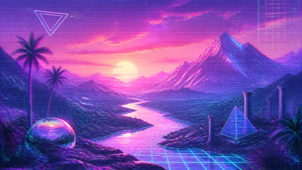 a vast valley with a river winding toward distant mountains at sunrise, no people, no text