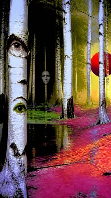 a serene birch forest in soft morning light, no people, no text