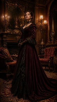 full-length portrait of an elegant figure