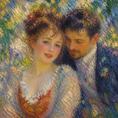 portrait of two people together