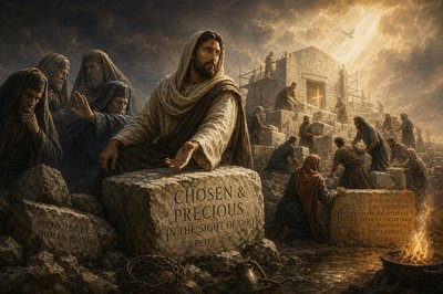 “Come to Him, a living stone, rejected by human beings but chosen and precious in the sight of God, and, “like living stones, let yourselves be built into a spiritual house to be a holy priesthood to offer spiritual sacrifices acceptable to God through Jesus Christ.” 
–  1 Peter 2:4-6
