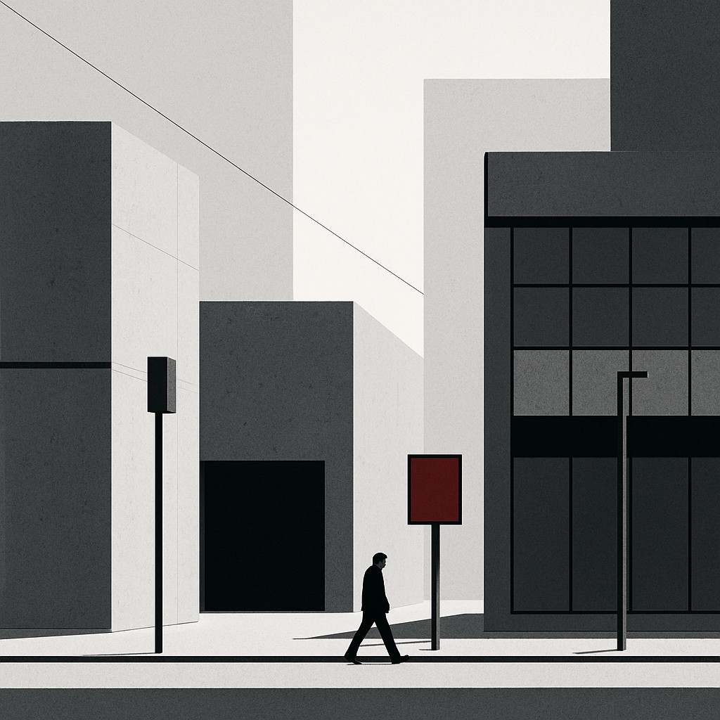 urban street with city activity