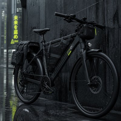 bicyle resting against a wall — Techwear Fashion
