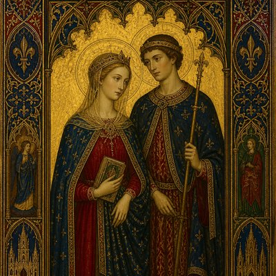 portrait of two people together