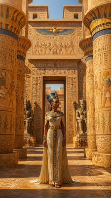 full-length portrait of an elegant figure