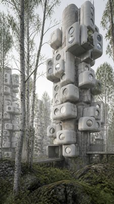 a serene birch forest in soft morning light, no people, no text