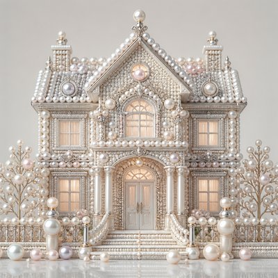 house with front view — Pearl Jewelry Style