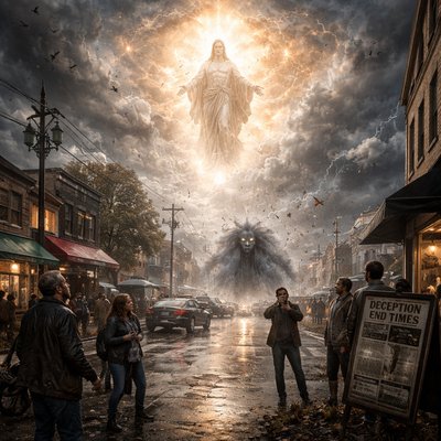 “And then shall that Wicked be revealed, whom the Lord shall consume with the spirit of his mouth, and shall destroy with the brightness of his coming: Even him, whose coming is after the working of Satan with all power and signs and lying wonders, And with all deceivableness of unrighteousness in them that perish; because they received not the love of the truth, that they might be saved. And for this cause God shall send them strong delusion, that they should believe a lie:” (2 Thessalonians 2:8-11, KJV)
