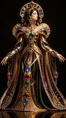 full-length portrait of an elegant figure