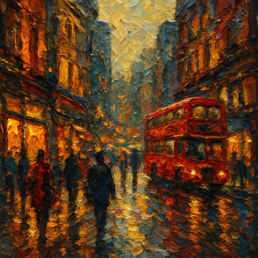 urban street with city activity