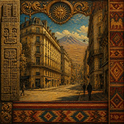 Bolivian Art Style Style Transfer Example