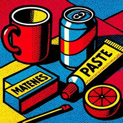 still life with everyday objects