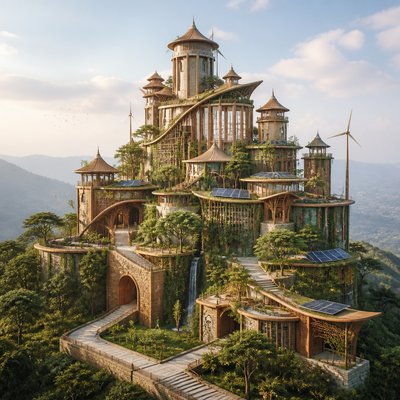 majestic castle on a hilltop