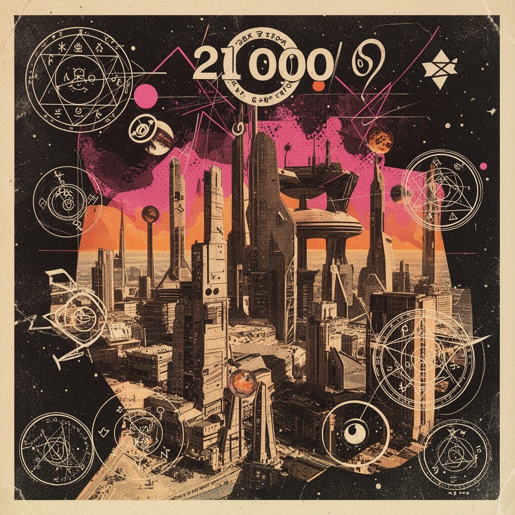 Scifi city in the year 2100