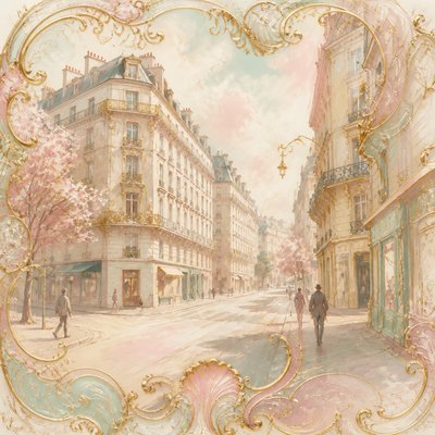 Rococo Art Style Style Transfer Example