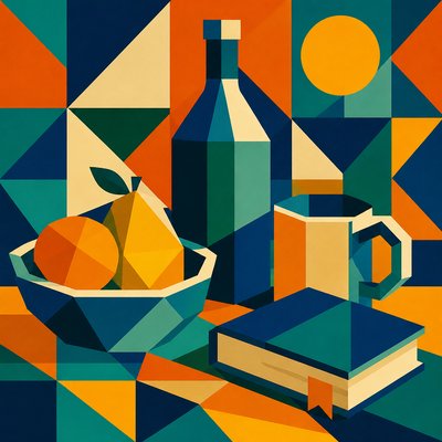 still life with everyday objects