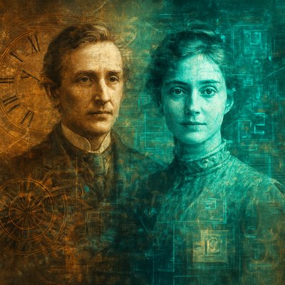 portrait of two people together