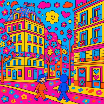 Superflat Art Style Style Transfer Example