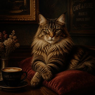 cozy cafe interior with warm lighting