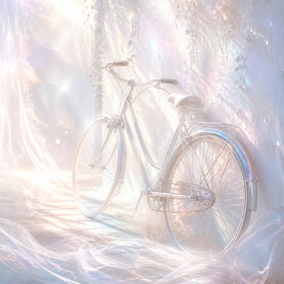 bicyle resting against a wall — Ethereal Aesthetic