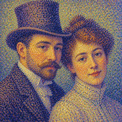 portrait of two people together
