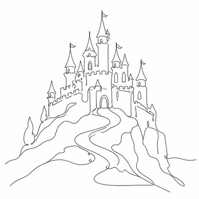 majestic castle on a hilltop