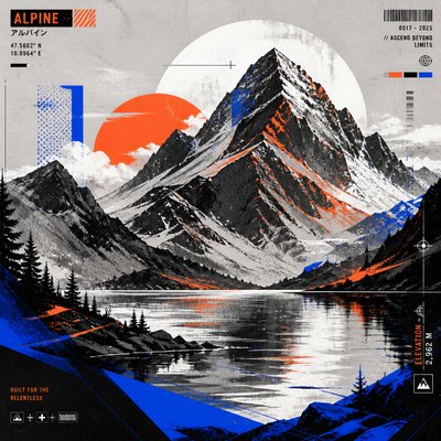 serene landscape with mountains and water