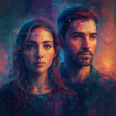 portrait of two people together
