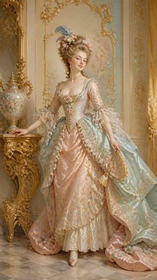 full-length portrait of an elegant figure