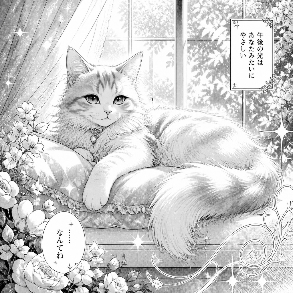 a cat lounging in a sunlit window
