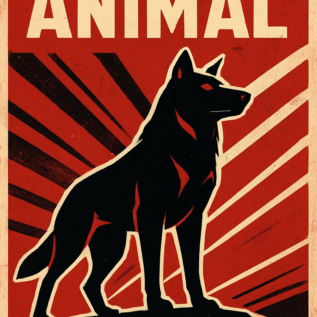 animal standing in natural pose