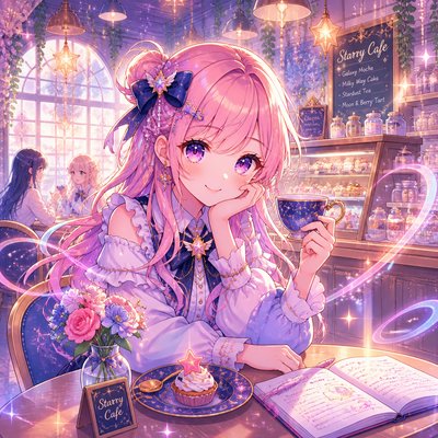 cozy cafe interior with warm lighting