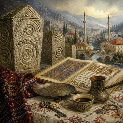 still life with everyday objects — Bosnian Art Style