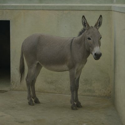 animal standing in natural pose — New Objectivity Art Style