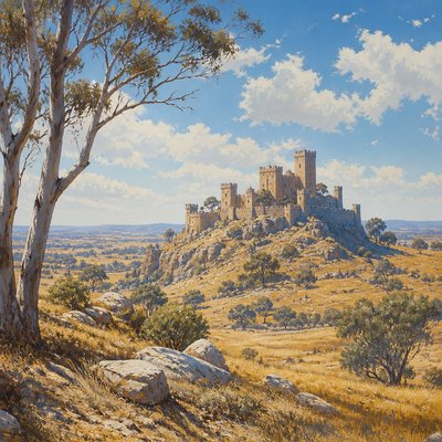 majestic castle on a hilltop