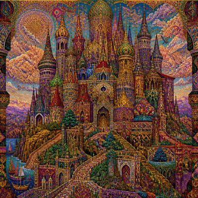 majestic castle on a hilltop