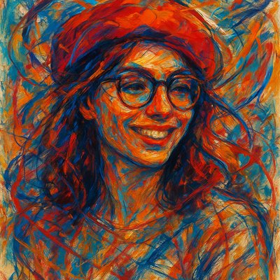 Lyrical Abstract Art Style Style Transfer Example