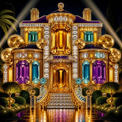 house with front view — Cocktail Ring Era Jewelry Style