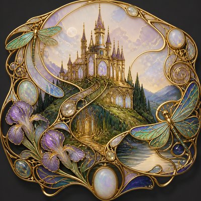 majestic castle on a hilltop