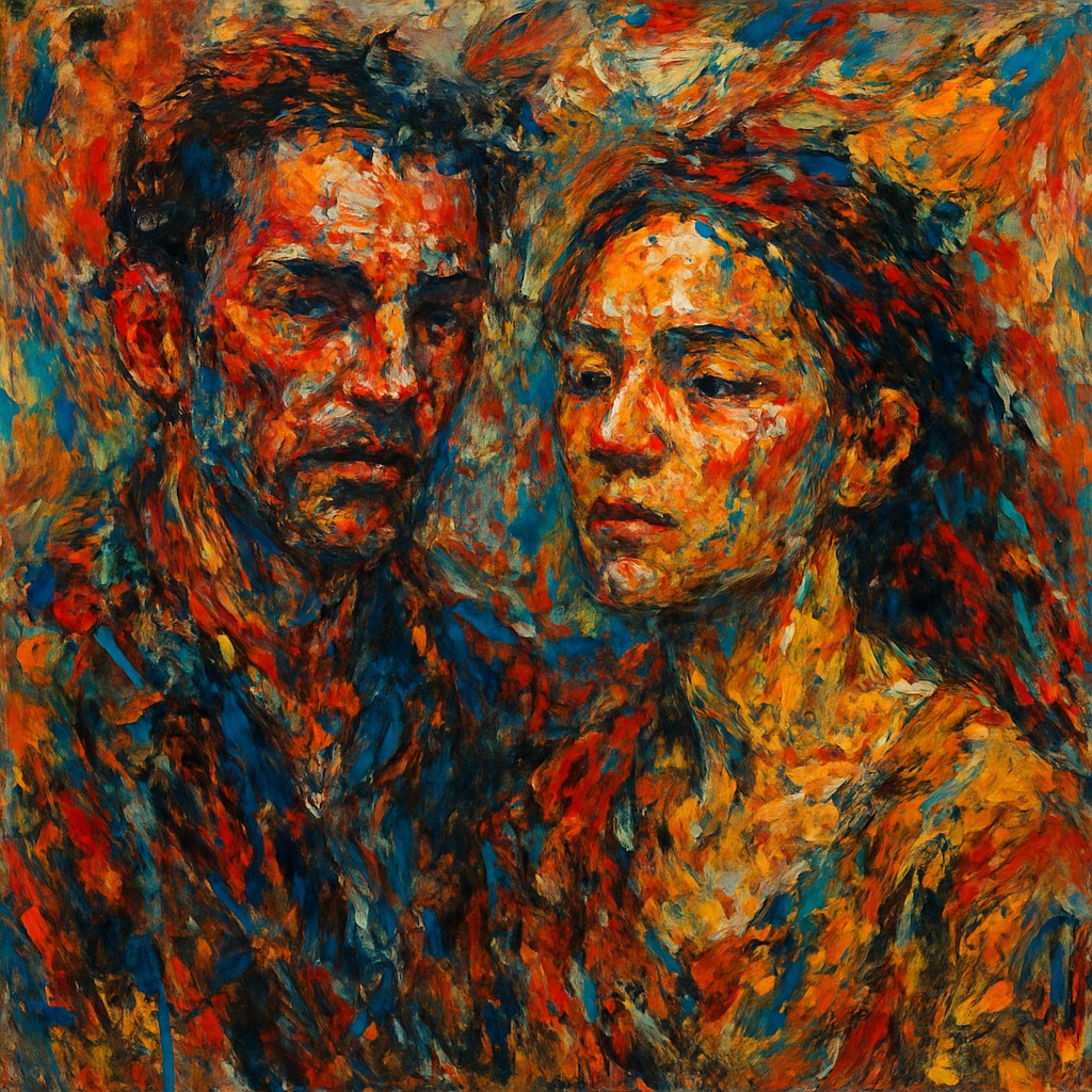 portrait of two people together