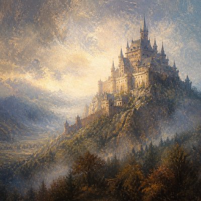 majestic castle on a hilltop