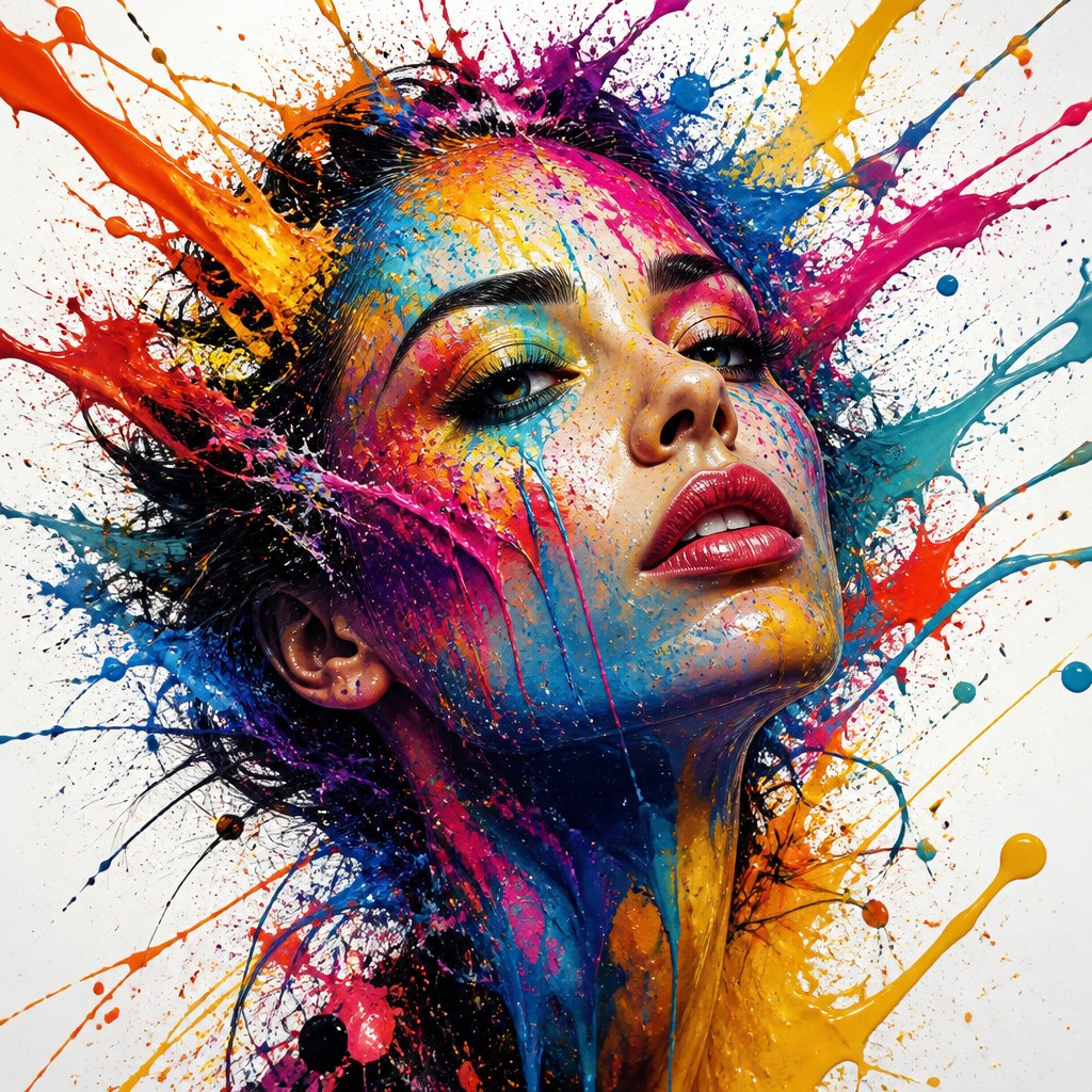 Color Splash AI art example